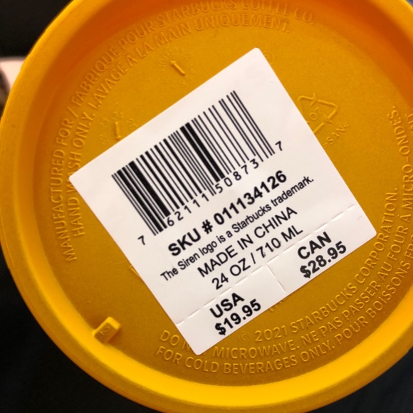 New Starbucks Summer 2022 Mango jeweled Venti tumbler 24oz - Picture 5 of 5